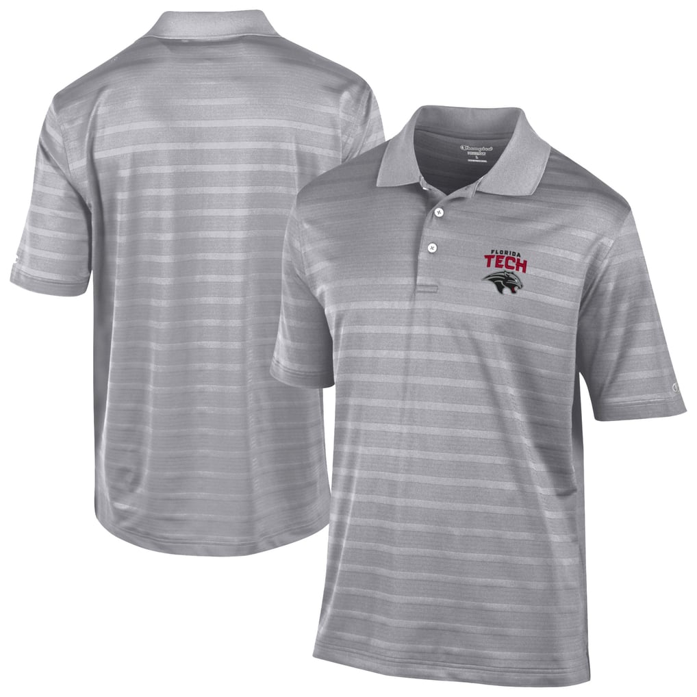  Florida Tech Panthers Champion Textured Solid Polo - Gray